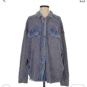 Oli & Hali Distressed And Denim Jacket, Button down